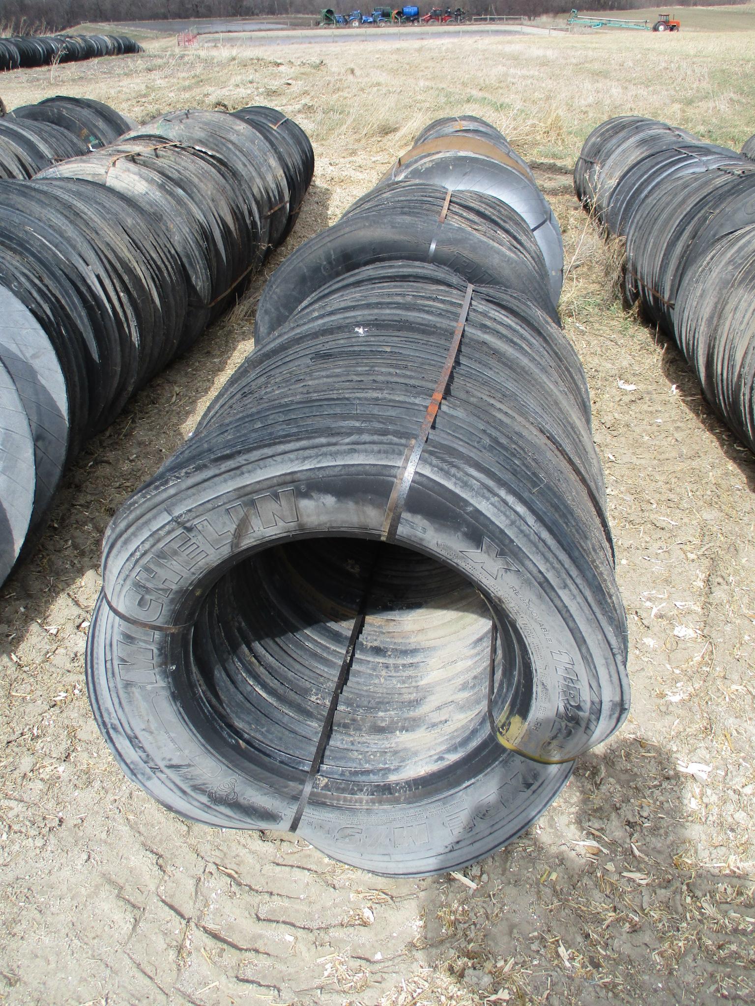 180 Unused cut tires for bunker cover, SELLS 180 X $