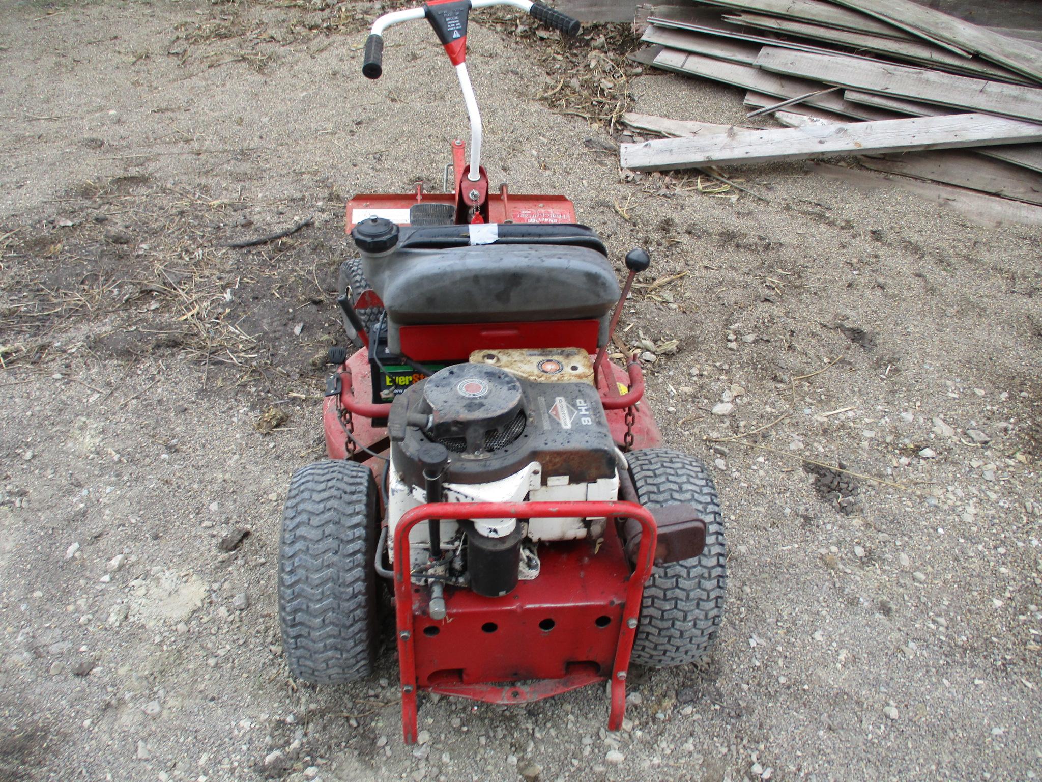 Snapper rear engine rider, 8 hp, 30" deck w/thatcher