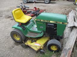 John Deere 116 rider, 38" deck