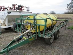 Bestway 500 gal sprayer, 40' booms, tandem ax. PTO pump