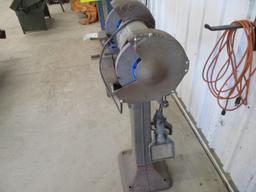 Baldor 1 HP bench grinder on stand