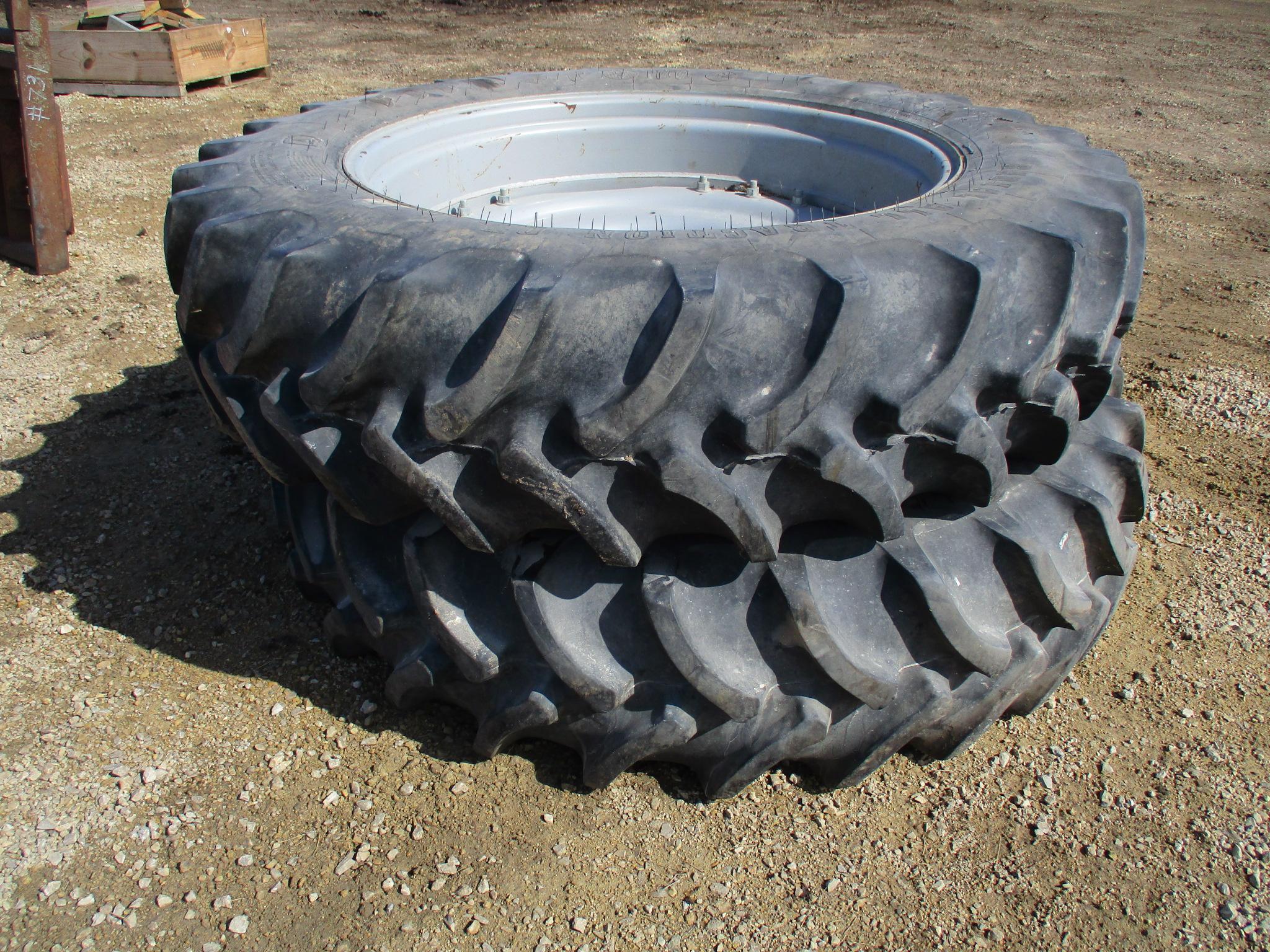 Firestone 380/80R 38 tires & rims, SELLS 2 X $