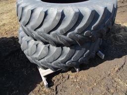 (2) Firestone 420/80R 28 tires