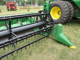 John Deere 625F Hydra Flex 25' bean head, full finger auger, SN#H00625F711316