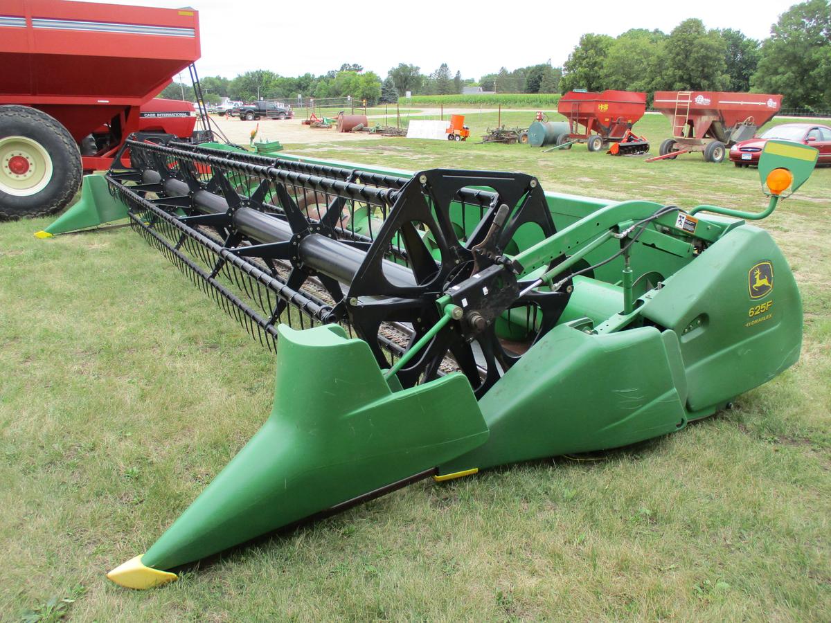 John Deere 625F Hydra Flex 25' bean head, full finger auger, SN#H00625F711316