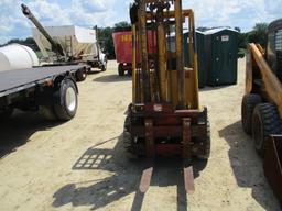 Cat V50B gas forklift 1,749 hrs. showing, side shift, runs & operates, uses oil