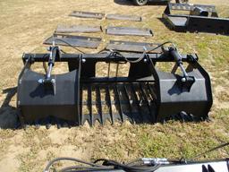 New unused 7' Hyd grapple skid loader mount