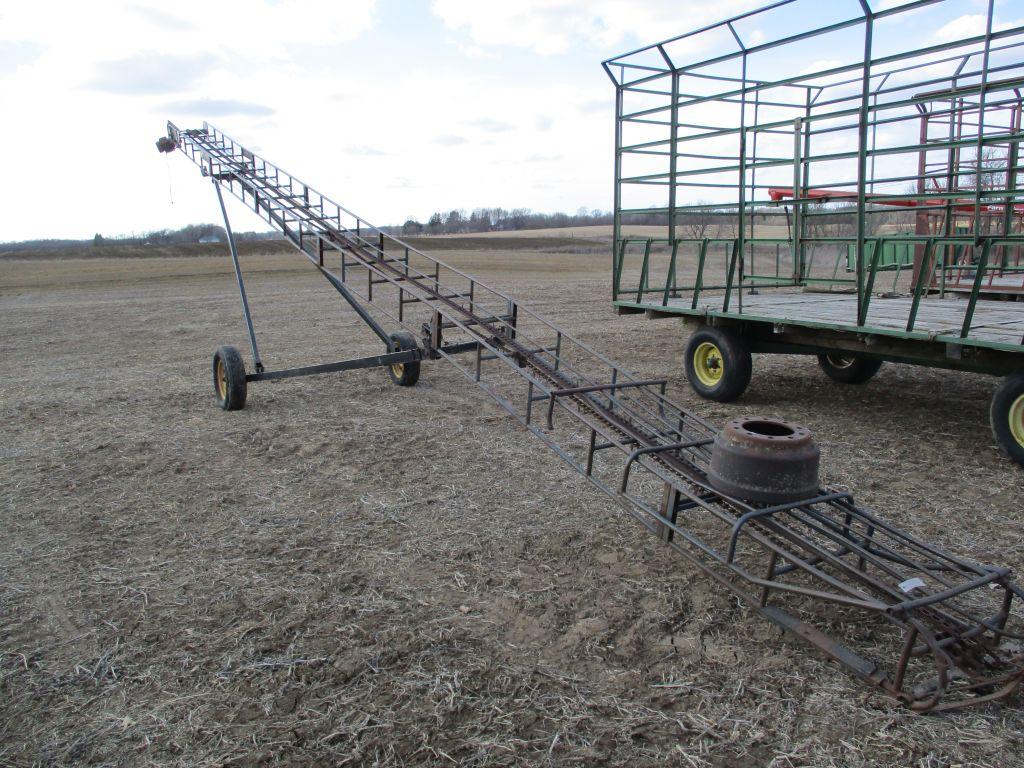 40' Bale conveyor w/elect motor