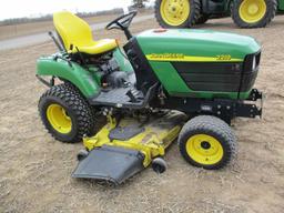 John Deere 2210 Dsl. 962 Hrs. 4WD, 3pt. PTO,Hyd & mid Mnt. Hyd, Hydro, JD 62" mower deck