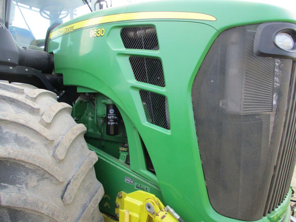 2010 John Deere 9630, 4WD, 4,078 Hrs. 4 Hyd wheel weights, cab, AC, heat, radio, 800/70R-38 duals