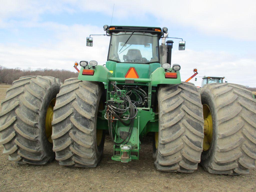 2010 John Deere 9630, 4WD, 4,078 Hrs. 4 Hyd wheel weights, cab, AC, heat, radio, 800/70R-38 duals