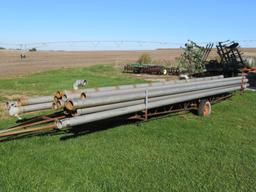 APPROXIMATELY 800' X 6" GATED PIPE W/TRAILER