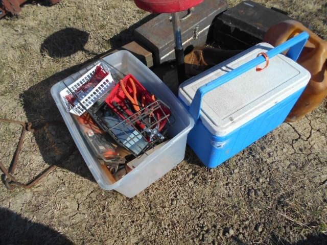 Ice chest & tools