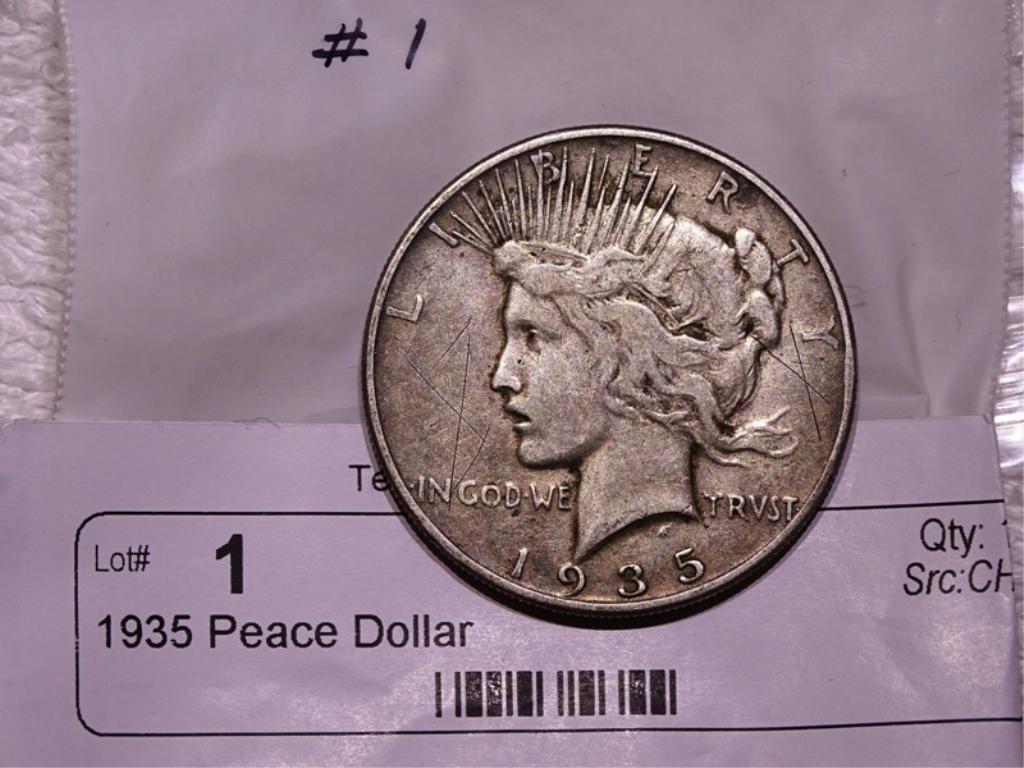 1935 Peace Dollar