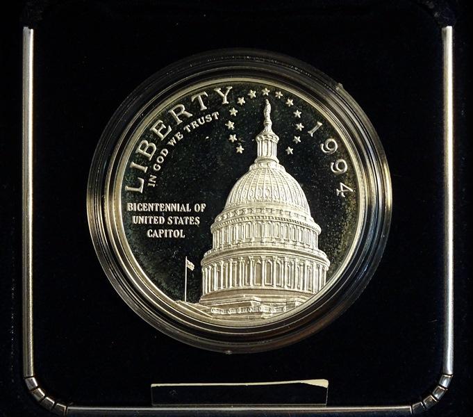 1994 U.S. Capitol Bicentennial SILVER Proof Dollar