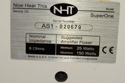 NHT SUPER ONE BOOKSHELF SPEAKERS PAIR 150 W ea.