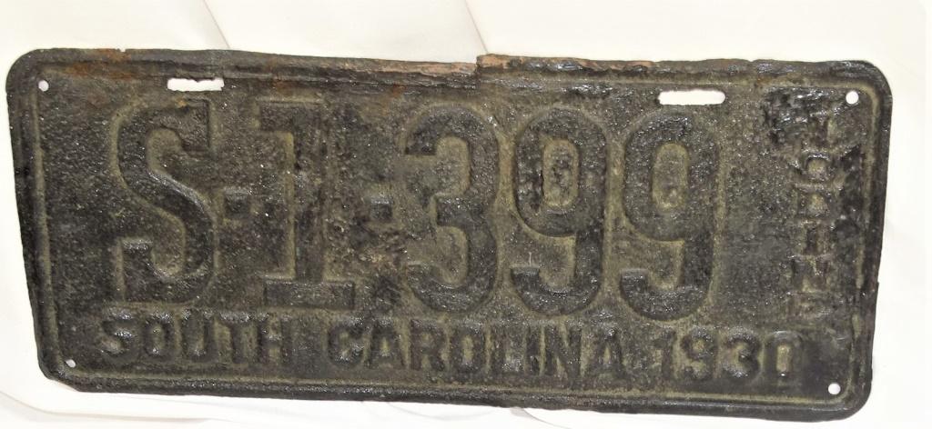 1930 SOUTH CAROLINA LICENSE TAG