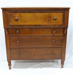 CIRC 1800'S CHERRY 4 DRAWER TENNESSEE CHEST