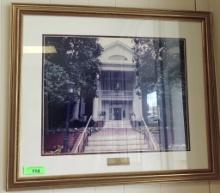 FRAMED PICTURE OF THE POINSETT CLUB GREENVILLE S.C.2006