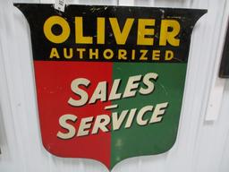 85117 - Oliver Sales & Service, single- sided, metal 47" x 46"