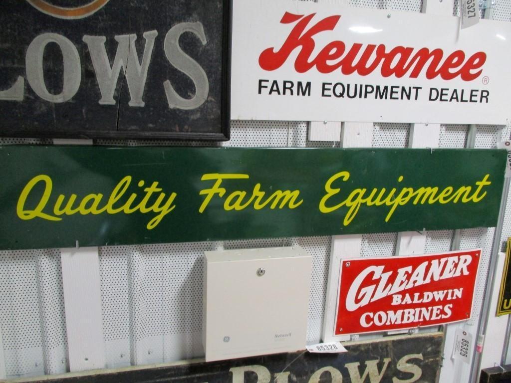 85329 - Quality Farm Equipment Sign, metal 58 X 10