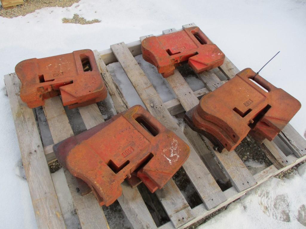 3131-(10) IH 75LB FRONT WEIGHTS, SELLS BY THE PIECE