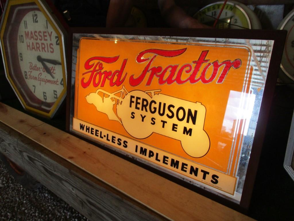 86270-FORD TRACTOR FERGUSON SYSTEM GLASS, SINGLE SIDED SIGN