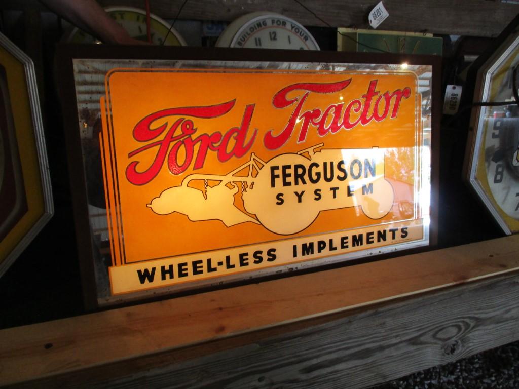 86270-FORD TRACTOR FERGUSON SYSTEM GLASS, SINGLE SIDED SIGN