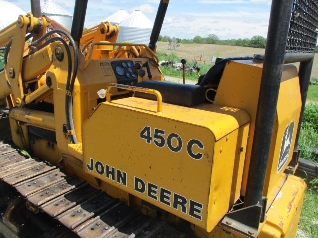 9466- JOHN DEERE 450C CRAWLER w/ LOADER