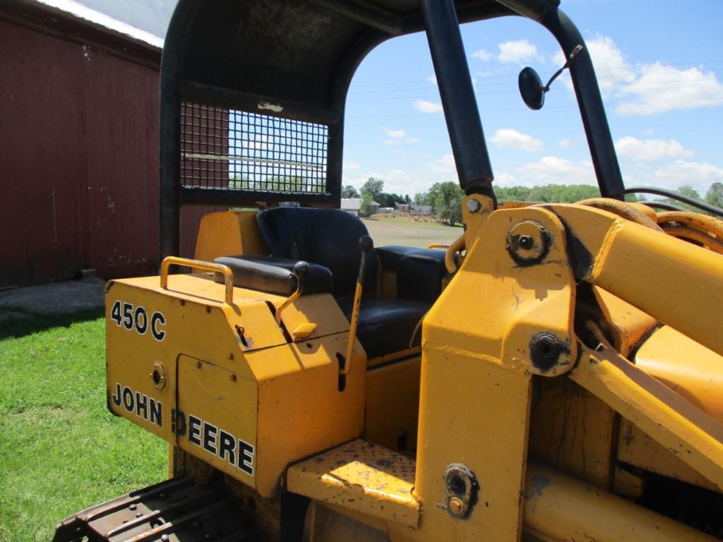 9466- JOHN DEERE 450C CRAWLER w/ LOADER