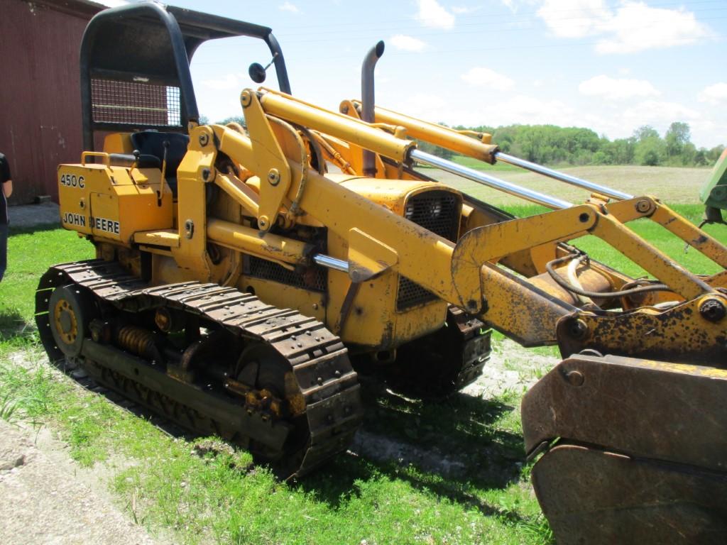 9466- JOHN DEERE 450C CRAWLER w/ LOADER