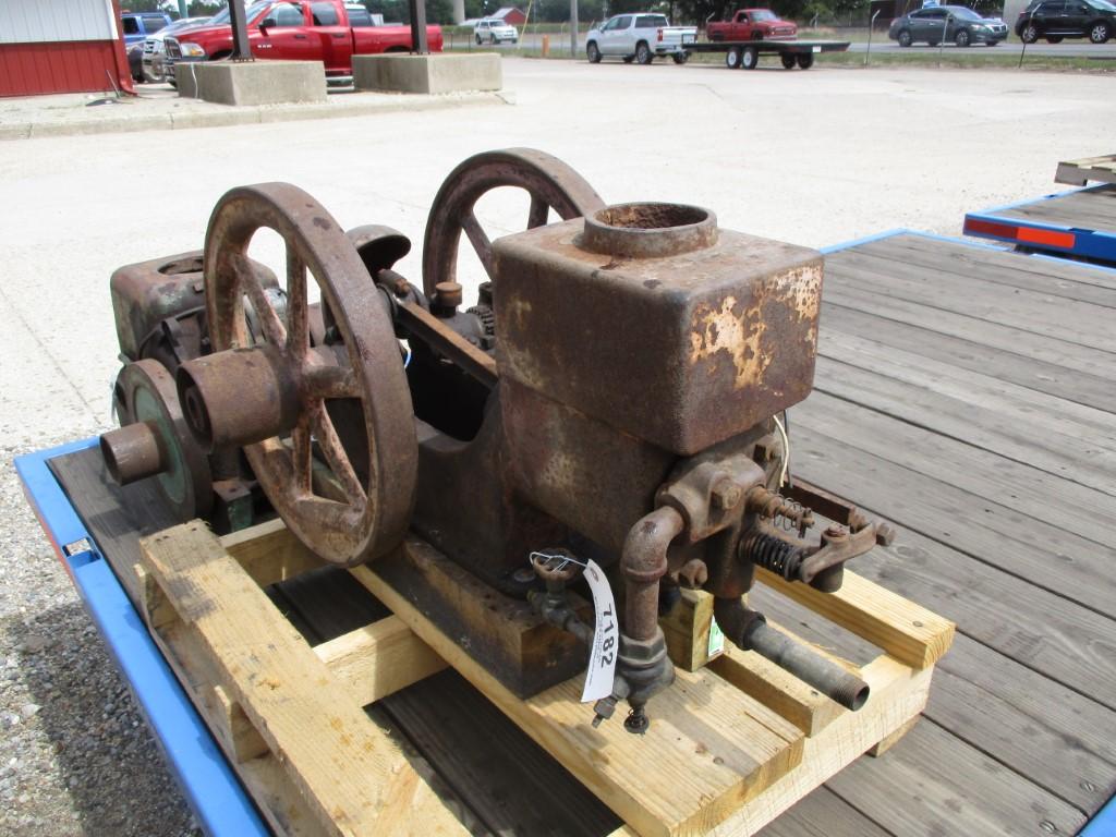 7182-HIT-N-MISS MOTOR, BRAND UNKNOWN