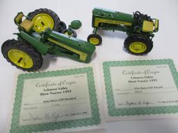 4287-JD 330 (1993), JD 530 (1991) BROKEN W/ PIECES, LEBANON VALLEY SHOW TRACTORS, 1/16TH SCALE