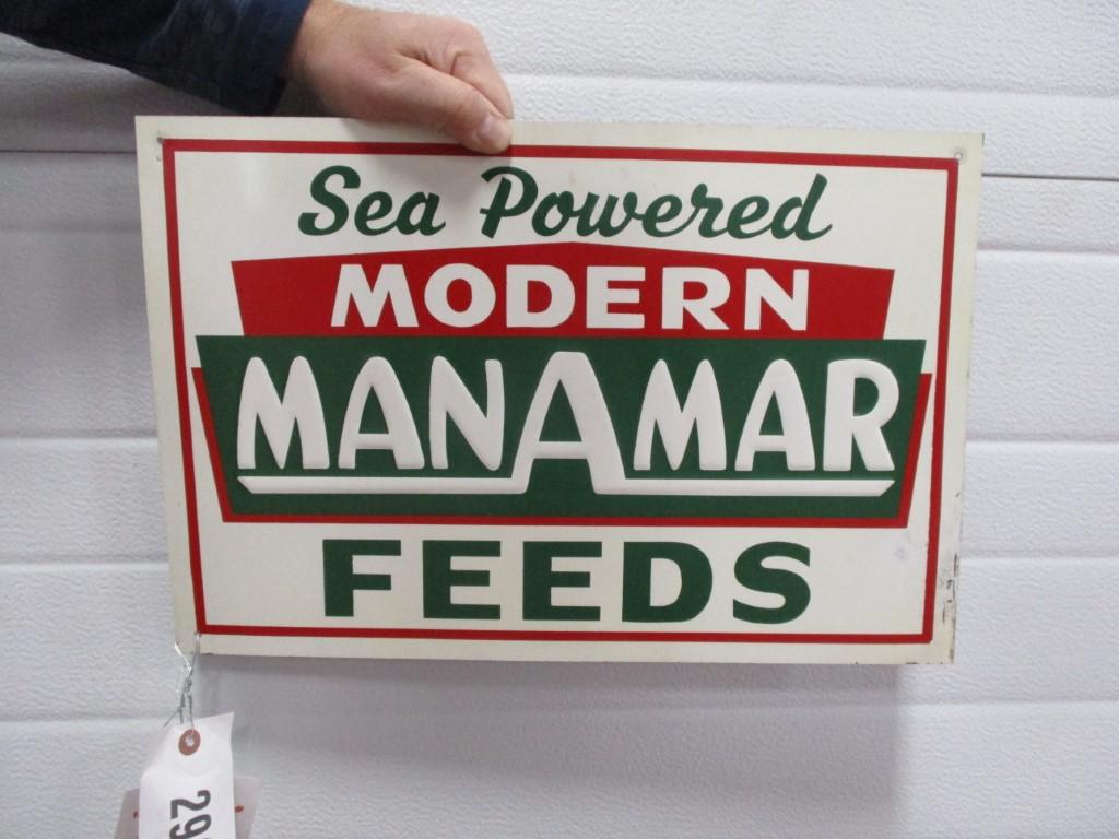 2920- 18" X 12"  MANAMAR SEED SINGLE SIDED TIN