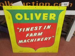 4836- OLIVER FINEST IN FARM  40" X 40" DOUBLE SIDED SIGN
