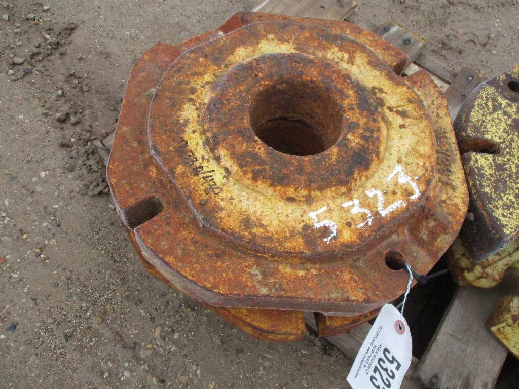 5323-(2) JD WHEEL WEIGHTS, #M2729T, 2X THE MONEY