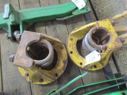 2878-(2) JD M&W 9 BOLT DUAL HUBS