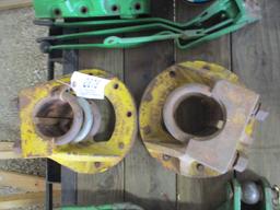 2878-(2) JD M&W 9 BOLT DUAL HUBS