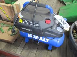 4934-KOLBALT AIR COMPRESSOR, LIKE NEW CONDITION