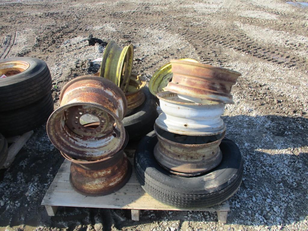 1126-  MISCELLANEOUS FRONT RIMS & TIRES (13)