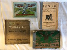 4 Old Implement Catalogs