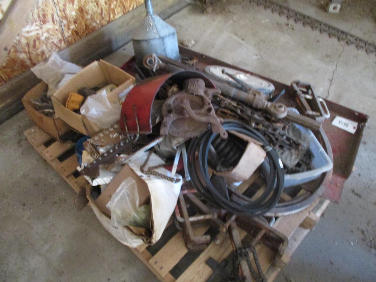 9615-PALLET OF MISC IMPLEMENT PARTS