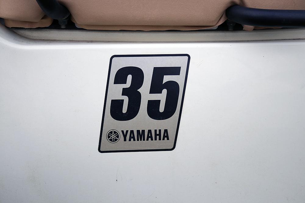 9773- 2005 YAMAHA MODEL G22A GAS POWERED GOLF CART W/CANOPY