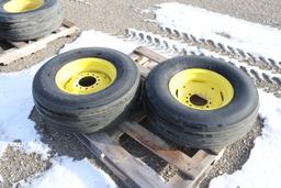 10766- (2) 9.5 X 14 IMPLEMENT TIRES W/RIMS