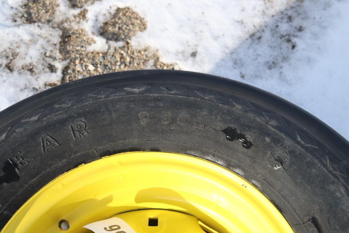 10766- (2) 9.5 X 14 IMPLEMENT TIRES W/RIMS