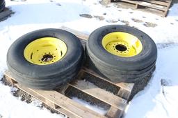 10766- (2) 9.5 X 14 IMPLEMENT TIRES W/RIMS