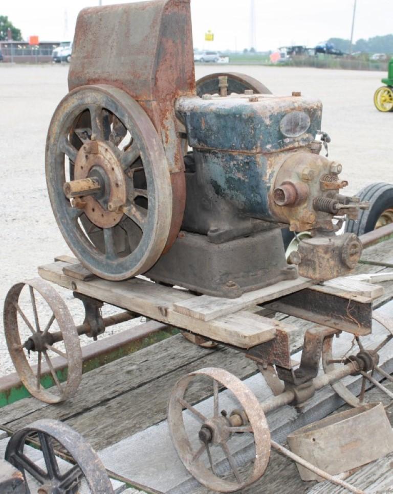 16567-FAIRBANKS-MORSE MODEL Z, 3 H.P. MOTOR ON TRUCKS