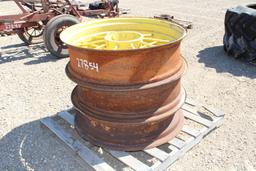 (3) JOHN DEERE REAR STEEL RIMS