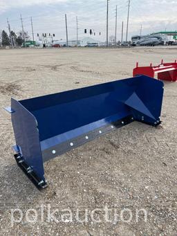 Skid Steer Snow Pusher w/ Steel Blade