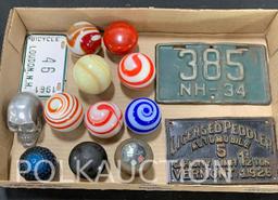 Gearshift Knobs and Bicycle License Plates